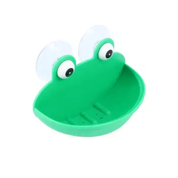 

Soap Dish Holder Kitchen Bathroom Frogs Shaped Soap Case with Cups Suction -MG78
