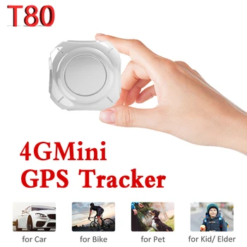 

Mini 4G LTE 4 in 1 GPS Tracker T80 Real-time Tracking Locator Built-in GPS/GPRS and Antenna With Motion Alert For Anti-theft