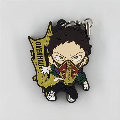 Резиновый брелок для ключей с героями Аниме Boku no Hero Academy Bakugo Eijiro Uraraka Amajiki Eri - Цвет: 08 Overhaul