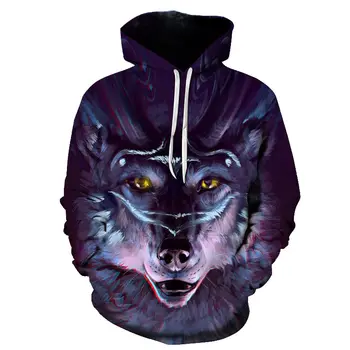 

Wolf Printed Hoodies Men 3d Hoodies Brand harajuku Sweatshirts Boy Jackets Quality Pullover Fashion Tracksuits Animal Streetwear Out Coat