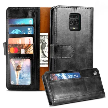 

For Xiaomi Redmi Note 9S Note 9 Pro Note 9 Pro Max Case PU Leather Wallet Protective Cover with Card Slots Shell Redmi Note 9S