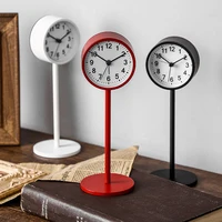 Metal Table Clock, Vintage Silent&Non-Ticking Alarm Clock, Retro Loud Desk Clock for Kids Bedroom Living Room Decoration 2