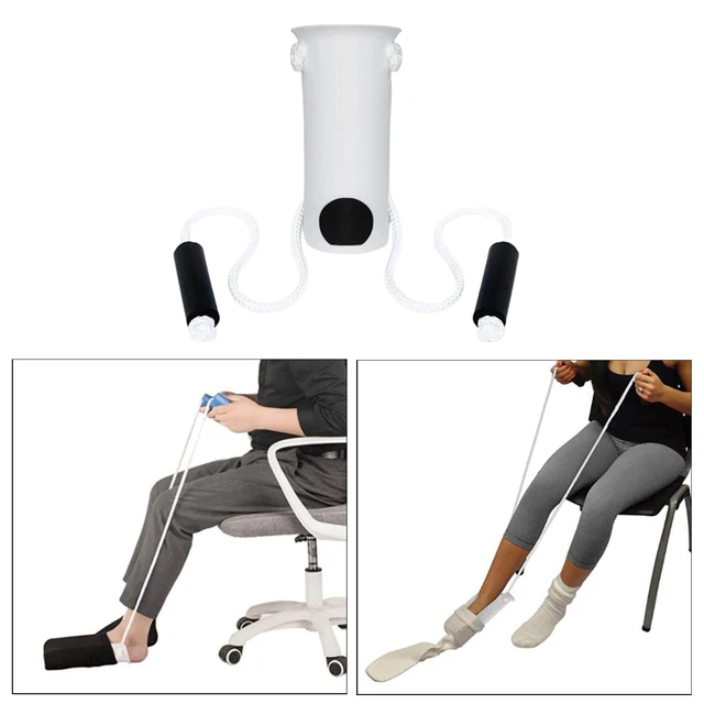 Flexible Sock Stocking Aid. Easy on Off Pulling Assist Device Put on Your Sock Without Bending Sock Puller Aid Easy on and off 6