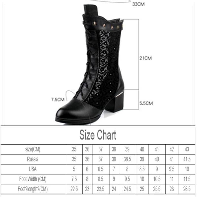 AIYUQI Women Summer Boots 2020 Spring New genuine leather Mesh Boots Women Plus size fashion high heels women shoes