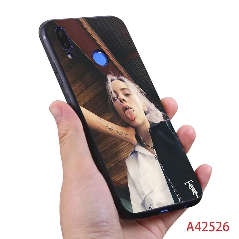 Музыкальный певец звезда Билли эйлиш чехол для Xiaomi Redmi note 7 k20 pro 7 note 5 6 4x 7a Прозрачный мягкий силиконовый чехол для телефона - Цвет: A42526