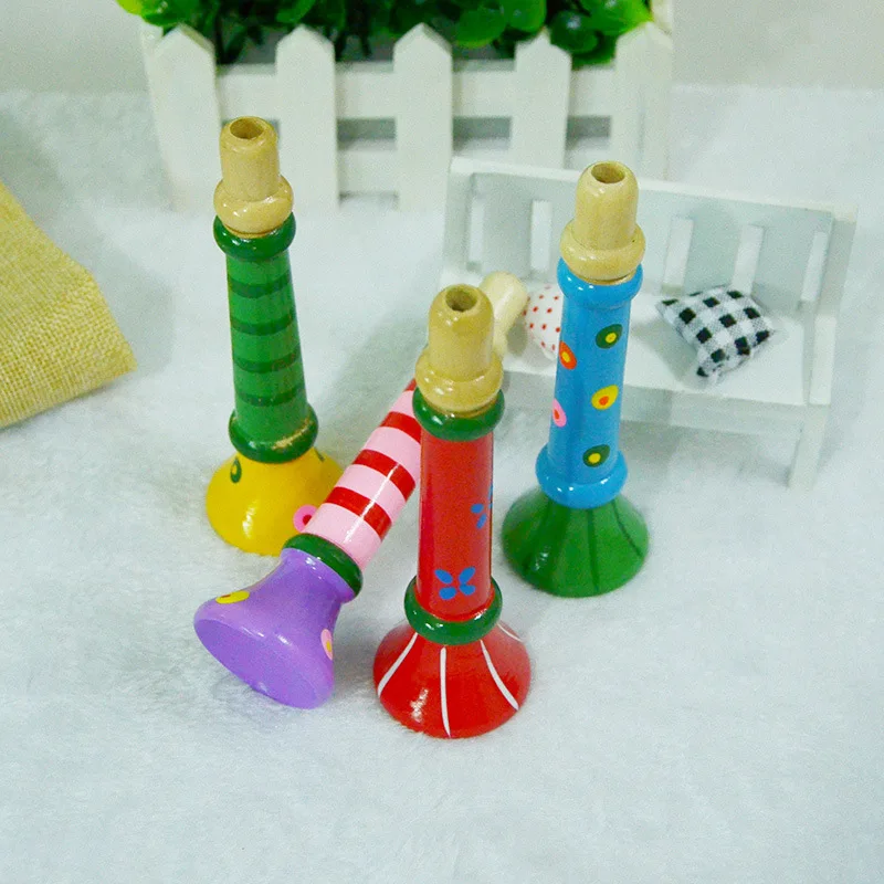 Детский деревянный маленький динамик музыкальный инструмент игрушечный свисток образовательные игры Дерево раннее образование 1-2-3 года