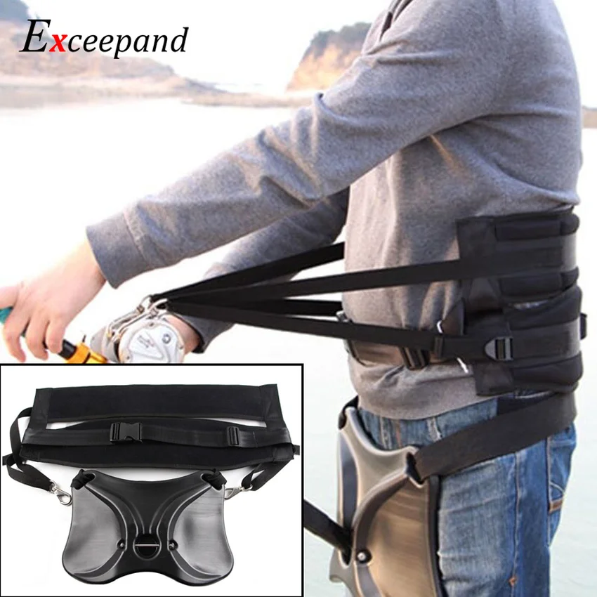 Exceepand Adjustable Fighting Belt Waist Gimbal Rod Holder Harness Jigging  Fish Big Game Stand Up Boat Sea Fishing Accessories