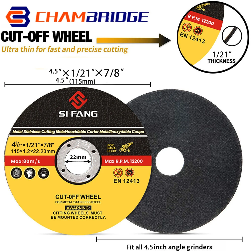 115mm Metal Resin Cutting Grinding Discs 4.5" 7/8" Bore Cut Off Wheel Flap for Angle Grinder Rotary Tool 1-50Pcs cutting disc grinding disc abrasive wheel grinding wheel cutting blade