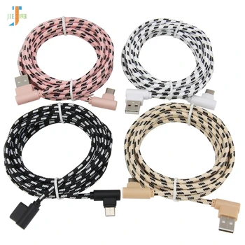 

500pcs/lot USB Type C Cable Nylon Lattice Braided Cable for Xiaomi Mi9 Mi8 Huawei P20 Samsung S10 S9 Fast Charging USB C Cable