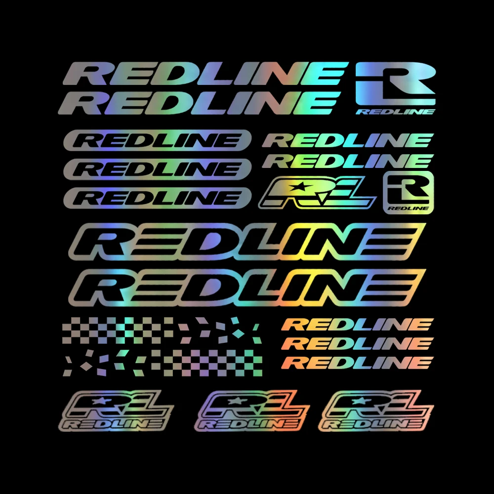 redline bike stickers