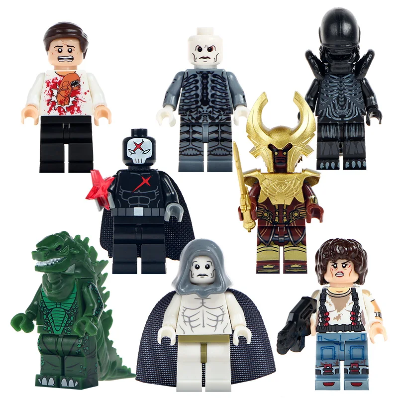 

Single Sale Voltron Team Red X man Prometheus Ellen Ripley Parasite Alien Building Blocks Children Gift Toys PG8090
