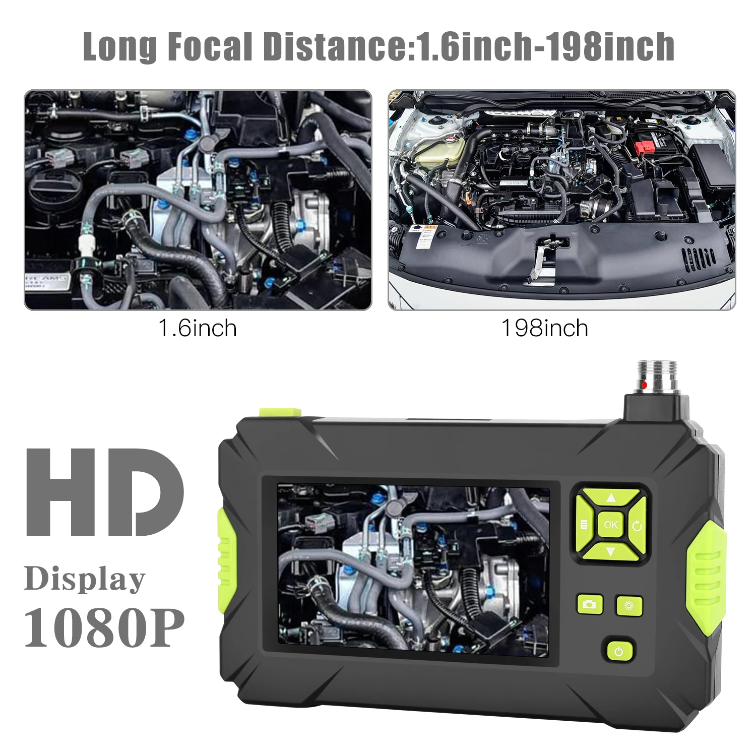 

8mm endoscope camera 4.3" LCD Display Monitor Snake Inspection Endoscope TFT IPS Screen camera Car Monitor