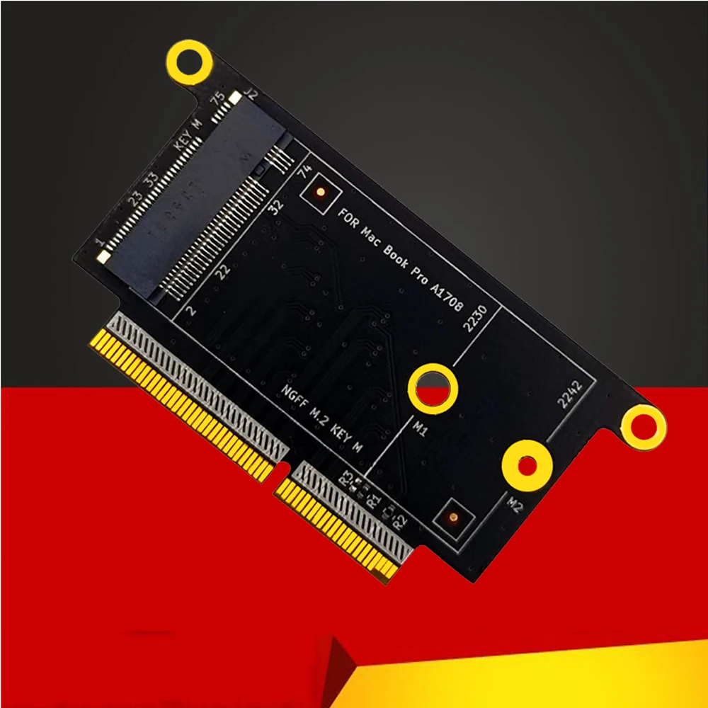 M2 SSD адаптер карта для Apple Macbook Pro A1708 1708 NVM-e M.2 2016 2017 ноутбук новый | Компьютеры и офис