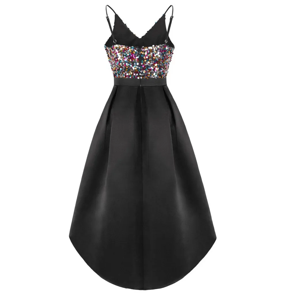 Женское платье с v-образным вырезом Vadim sequins платья без рукавов ropa mujer платье-футляр; Русалка длиной до щиколотки Vestidos De Festa D20
