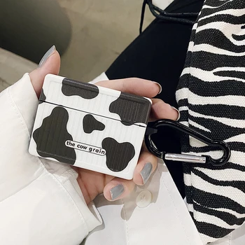 

Fashion Milk Zebra pattern case For airpods pro 1 2 3 wireless Bluetooth headset charging box soft silicone earphone cover coque