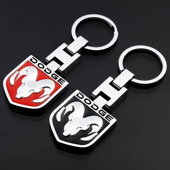 

High-grade metal H Car keychain Fashion For Dodge Black Red Logo Creative Gift Pendant Male Waist Hanging Auto Car Accessories