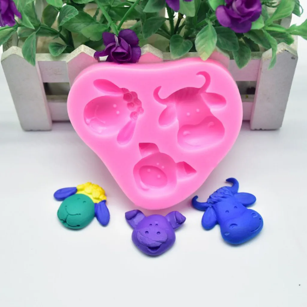 Силиконовая форма для торта DIY голени piglet плесень шоколадный торт печенье глина украшение для помадной глазури инструменты форма для торта 3d-силикон 8,6