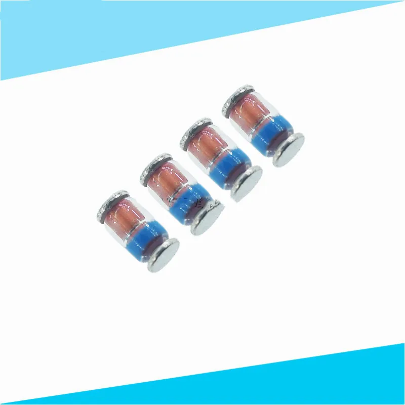 

50PCS/LOT SMD 1W 3V-11V zener diode glass zm4733 4742a 4.7/5.1/10/12/15v cylindrical LL41