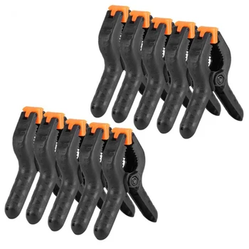 

10Pcs Woodworking Clamps Spring Clamp A-Shape Plastic Wood Clips Hardware Woodworking Tools 4 Inch