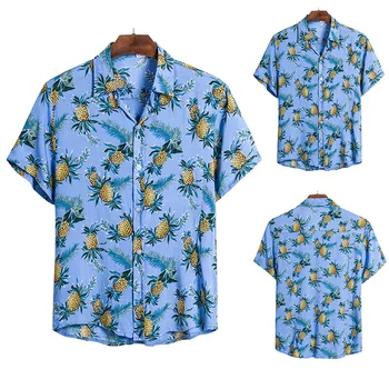 

New Men's Summer Print Shirt Casual Loose Print Hawaiian Shirt Men's Men's Short Sleeve Fashion Shirt Clothing Large Size 3XL