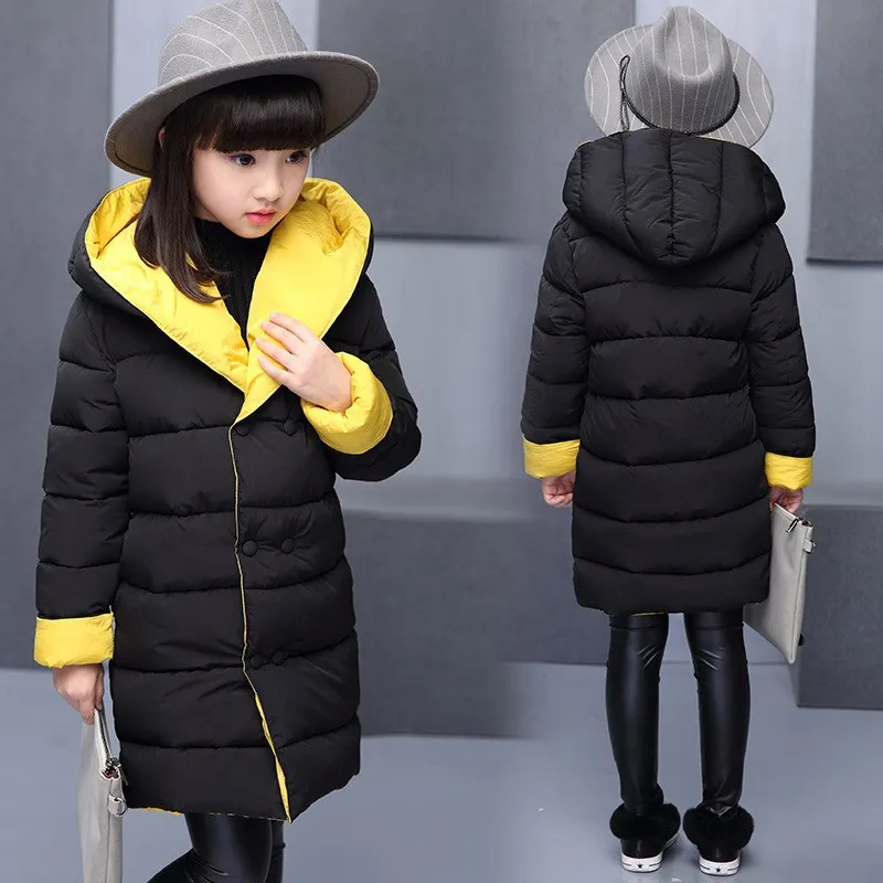 

Girls Cotton Clothes 10 Winter 8 Big Boy 9 Young STUDENT'S GIRL'S Reversible 13 Warm 12 Children Cotton-padded Jacket 15-Year-Ol
