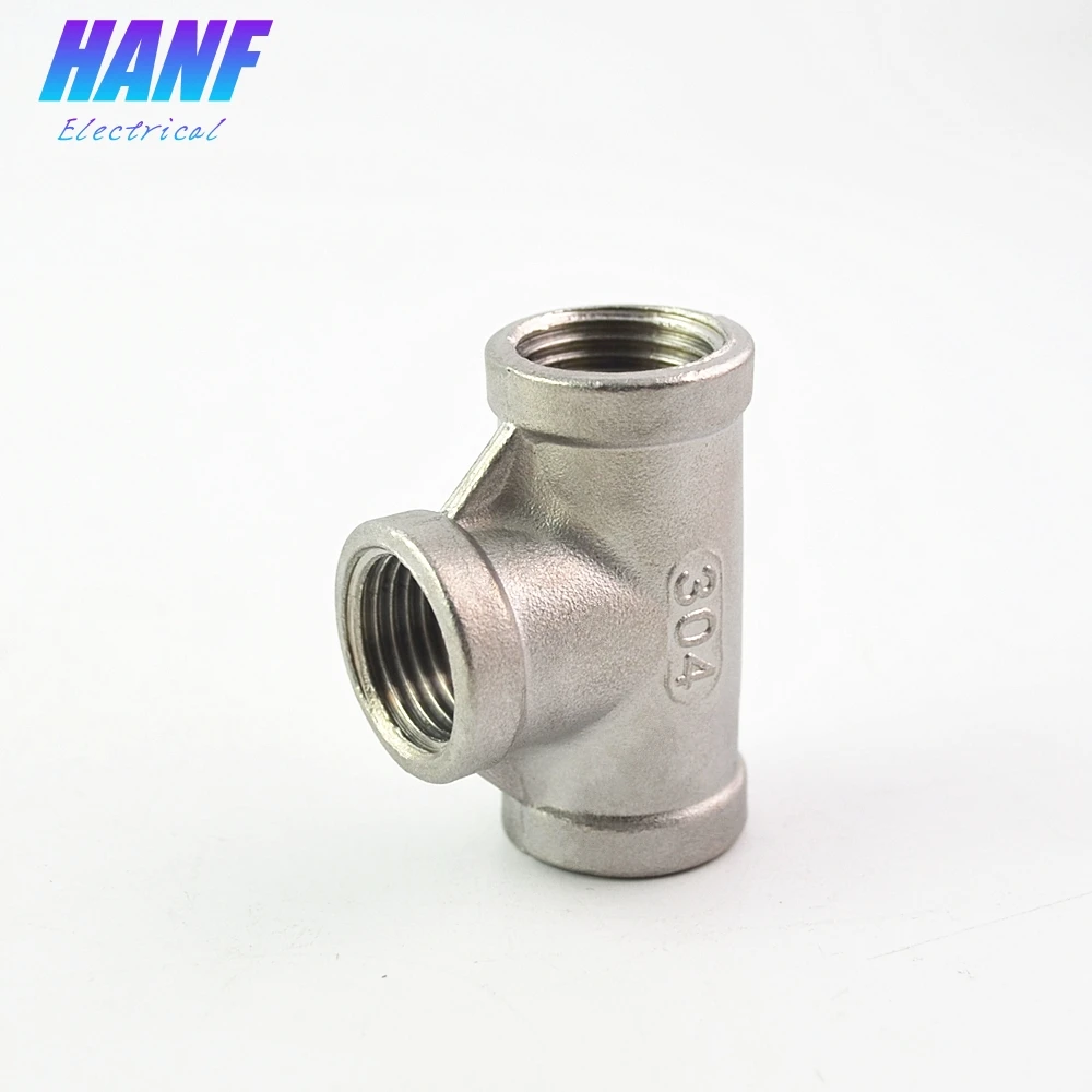 1 шт. SS304 адаптер из нержавеющей стали 1/2 &quotЖенский тройник с резьбой 3 Way T фитинг