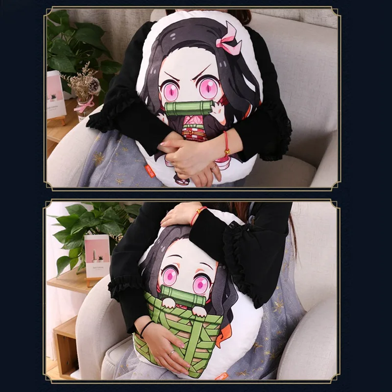 Аниме Demon Slayer Мультфильм Плюшевая Кукла Q Edition подушка мягкая игрушка подушка Рождественский подарок