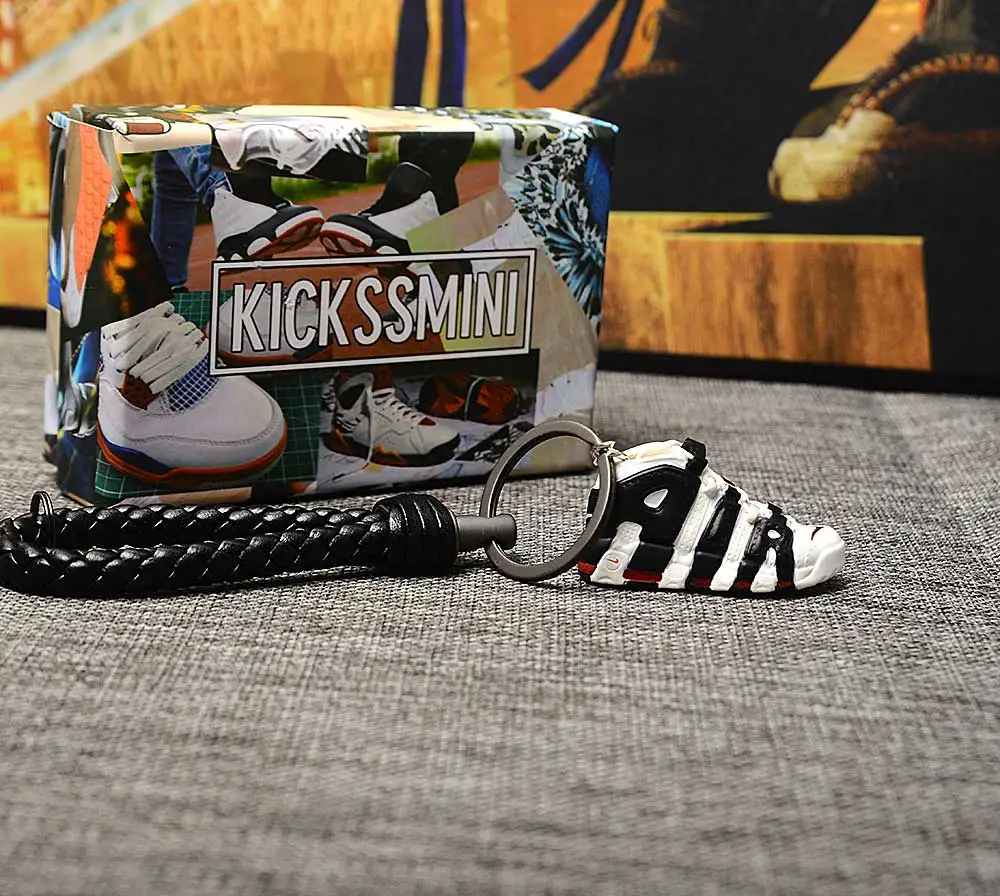a single shoe w rope Дропшиппинг ПВХ брелок для обуви 1 3D мини-кроссовки "OW CHICAGO" Спортивная обувь Кроссовки брелки - Цвет: a single shoe w rope