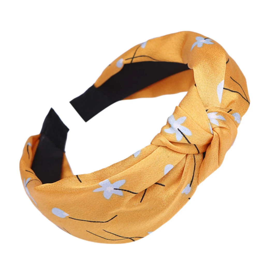 Women Headband Vintage Casual Fabric Hairband Cross Knot Elastic Hair Bands Soft Solid Girls Head Wrap Hair Band Accessories 926