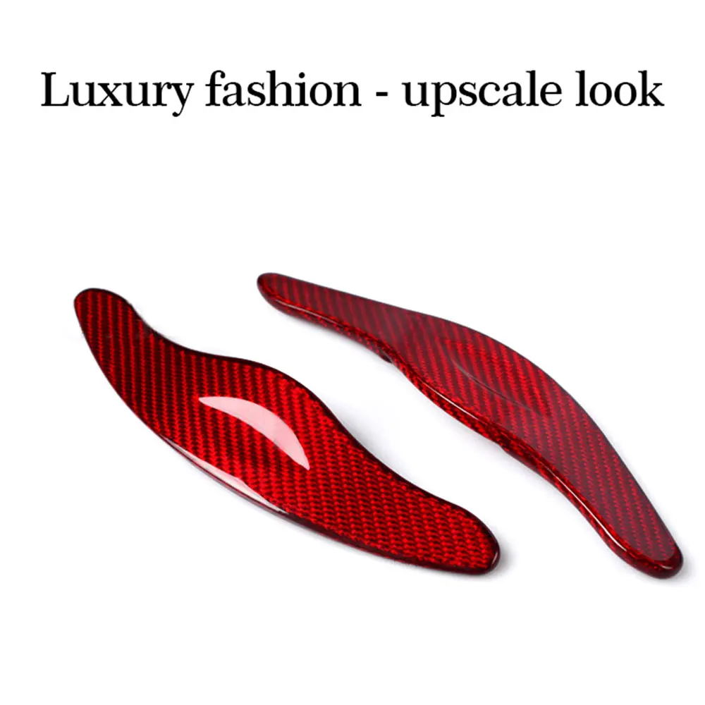 For Toyota Corolla Camry Car Steering Wheel Shift Paddle Shifter Trim Cover Real Carbon Fiber DSG