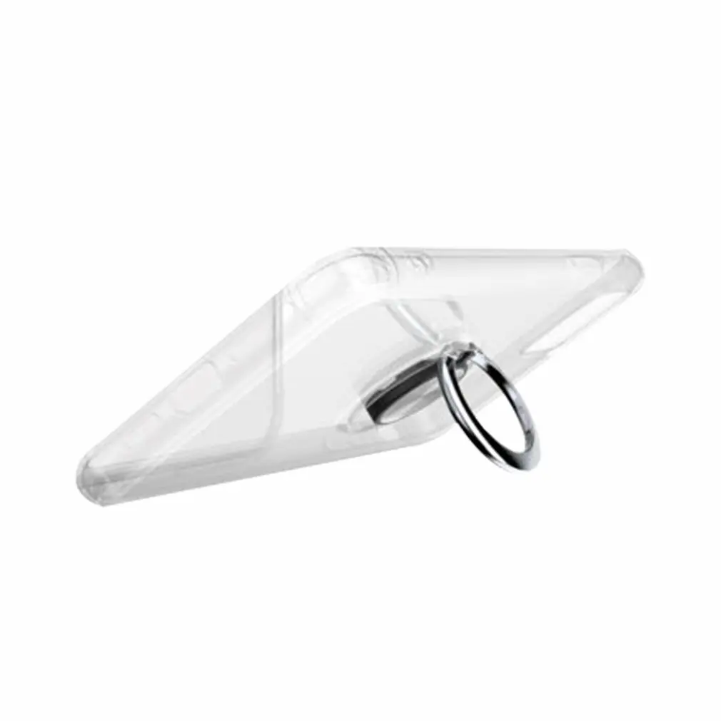 Transparent Для iPhone11/Pro/ProMax чехол прозрачный с кольцом Держатель подставка с экранным протектором защитный чехол для iPhone 11/Pro Max - Цвет: Transparent