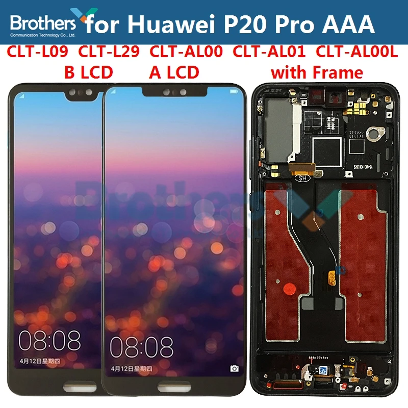 ЖК экран для Huawei P20 Pro дисплей P20Pro CLT L09 L29 в сборе сенсорный дигитайзер TFT Экран