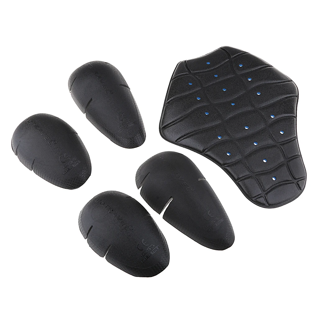 Motorbike Outdoor Riding Racing Bikers Detachable Shoulder+Knee+Back Insert Padding Armours