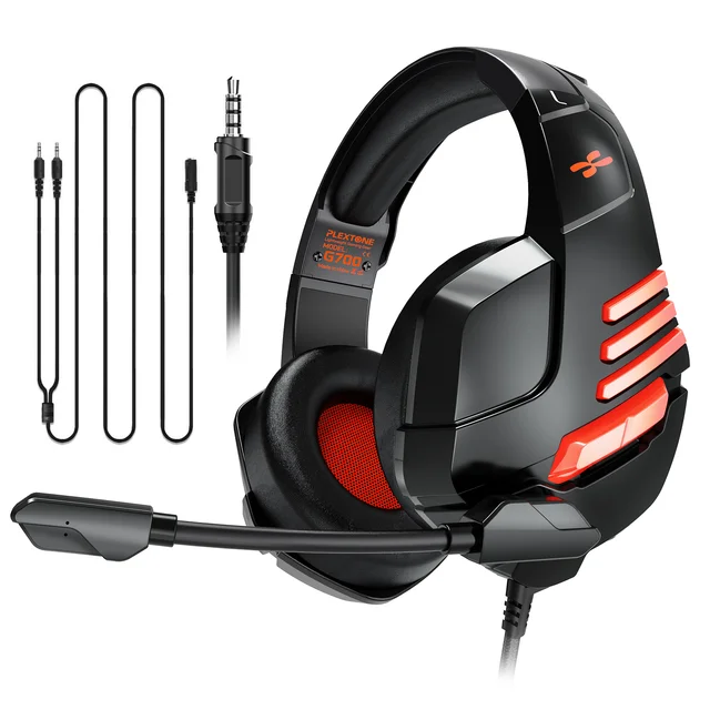 Plextone G700 Gaming Headset 3.5mm Over ear Headset Light Weight Gaming  Headphone with Mic for PC,PS4,Xbox one,Nintendo Switch|Headphone/Headset| -  AliExpress