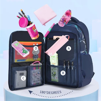 Primary School Backpacks Waterproof Children School Bags For Boys kids Travel Backpack  Orthopedic School bag Mochila Infantil 1