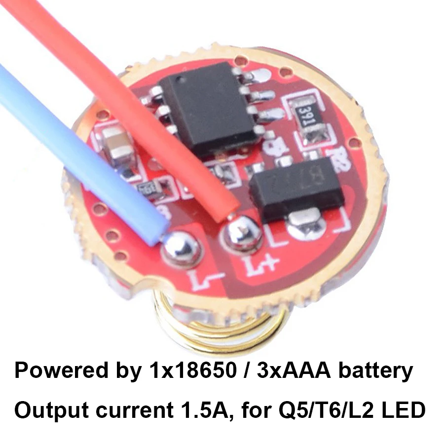 17 мм 2 7-4 5 в 1 3 режимов драйвер платы привода плата для Q5 T6 L2 XPL Hi 1x18650/3 x AAA