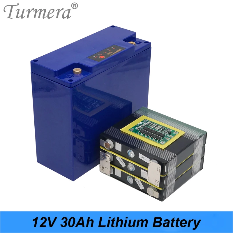 Турмера 12V 30Ah литиевая аккумуляторная батарея индикатор дисплеера с 3S 40A баланс BMS