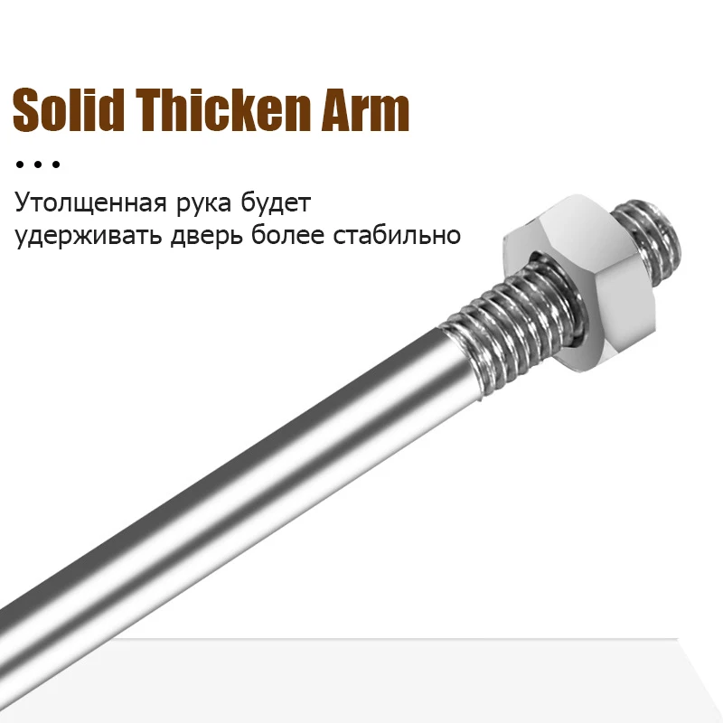 KAK Aluminum Alloy Automatic Door Closer Soft Closing Adjustable Speed Door Close Device 35KG Black Furniture Hardware