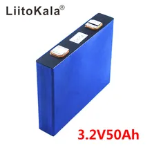 LiitoKala-batería de litio LifePo4 de 3,2 v, 52Ah, 150A, 3C, de alto drenaje, para diy, inversor solar de 12V y 24V, coche eléctrico, carro de golf