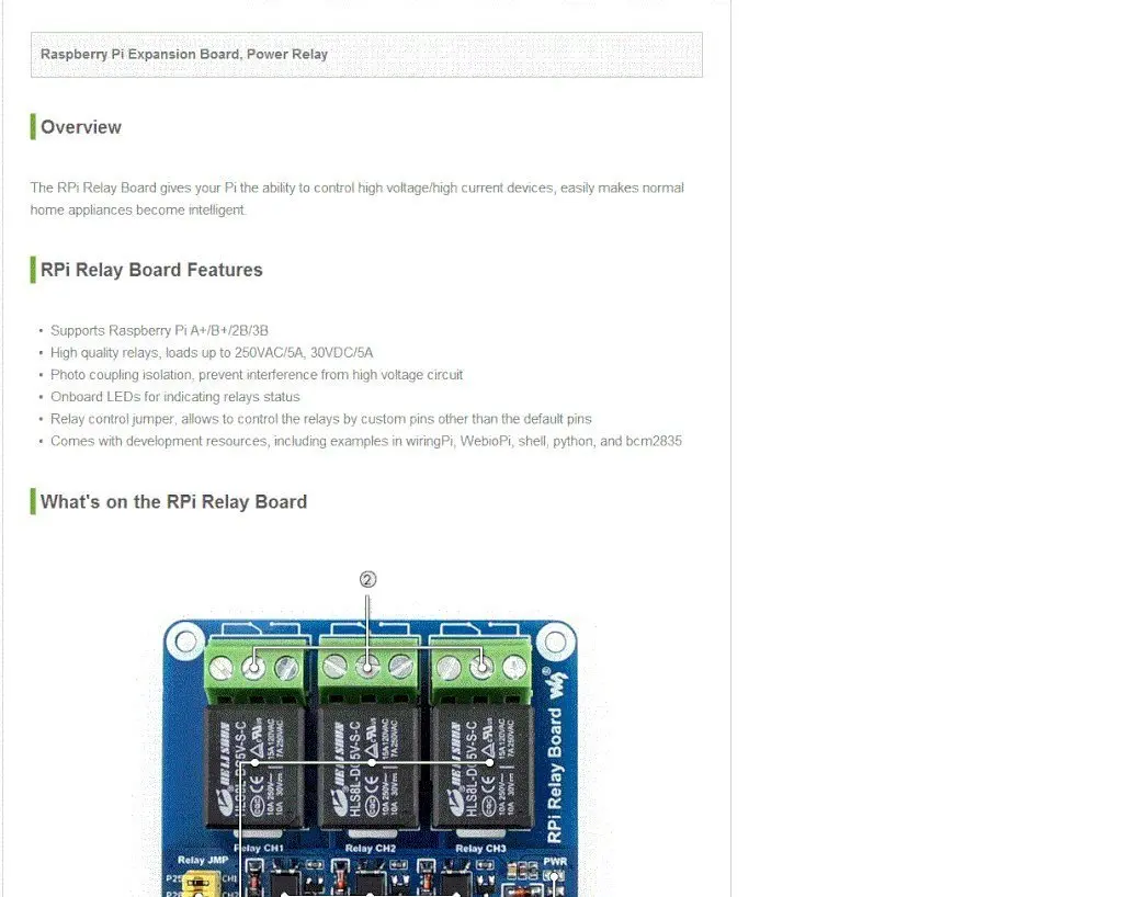 Waveshare Raspberry Pi плата реле питания плата расширения Raspberry Pi Модуль дистанционного управления делает бытовые приборы интеллектуальными