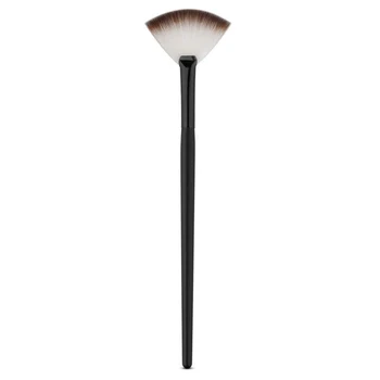 

Sector Makeup Brush Professional Wood Handle Powder Brush Smooth Brush for Blush Eye Face Powder Cosmetics Black