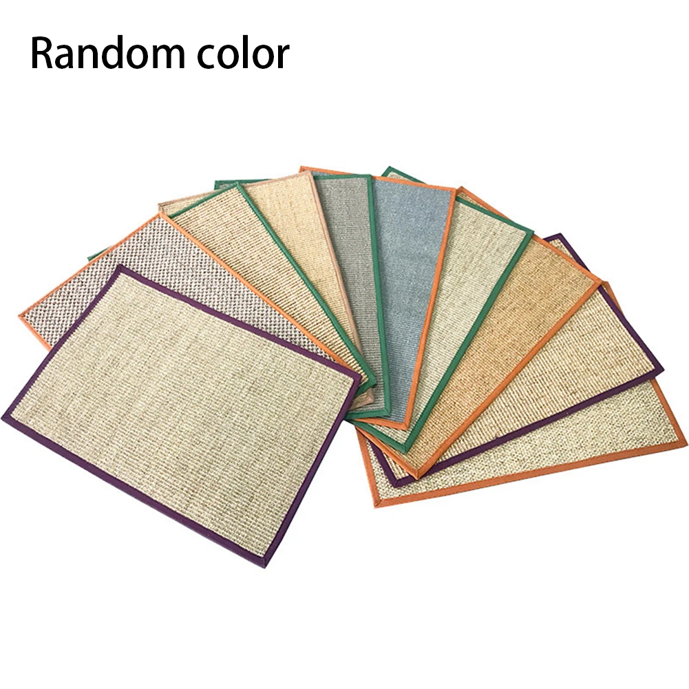 

Cat Scratch Mat Non-toxic Anti Bite Tasteless Protective Lightweight Durable Foldable Grinding Claws Sleep Grab Blanket Sisal