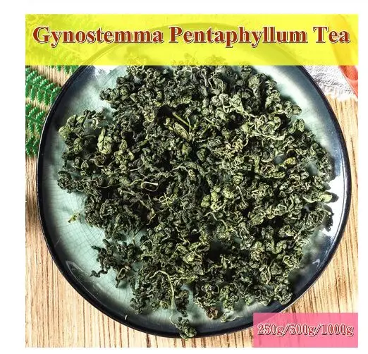 1000g / 250g 500g 100g Jiaogulan Чай Семь листьев экстракт Pentaphyllum Травяной чай Бесплатная