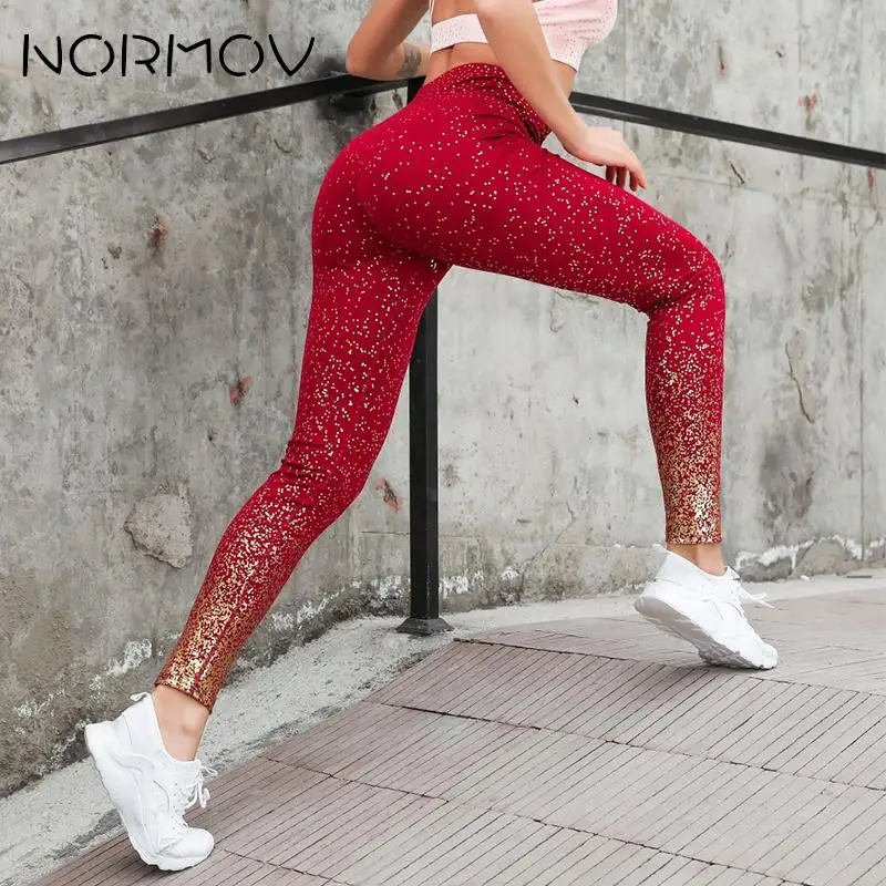 Normov Wholesale Printing Yoga Pants Fitness Anti Stripping Breathable 