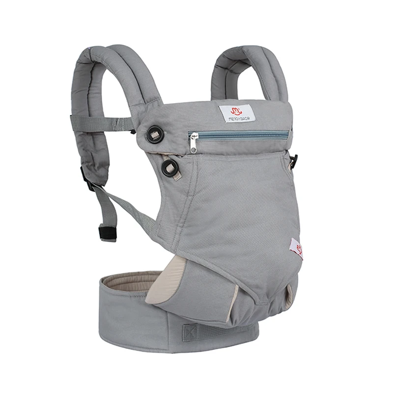 light grey Эргономичная 360 крутая воздушная детская переноска Органическая хлопчатобумажная накидка слинг плеча рюкзаки детские дышащие Детские ремень для новорожденных - Цвет: light grey