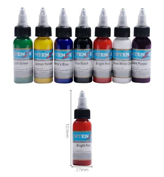 

7pcs 30ml Professional Tattoo Ink 7 Colors Set 1oz 30ml/Bottle Tattoo Pigment Kit Fashion Makeup Cosmetics Tools Tinta Tatuaje