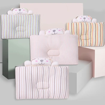 

Newborn Pillow Anti Roll Soft Cotton Shaping Neck Pillow Baby Kids Sleep Pillow For 0-24 month Toddler Drop shipping N20