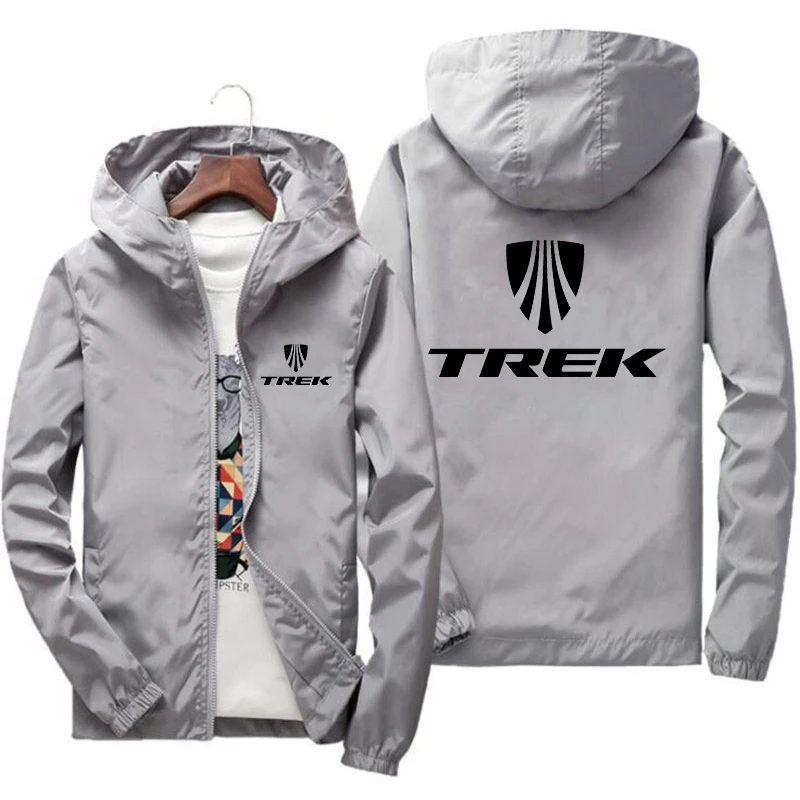 winter jackets for men TREK mountain bike spring and summer men's printed casual jacket with zipper hoodie baseball pilot waterproof jacket M-7XL mens suede jacket