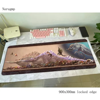 

Monster Hunter mouse pad 90x30cm mousepads Domineering gaming mousepad gamer Beautiful personalized mouse pads keyboard pc pad