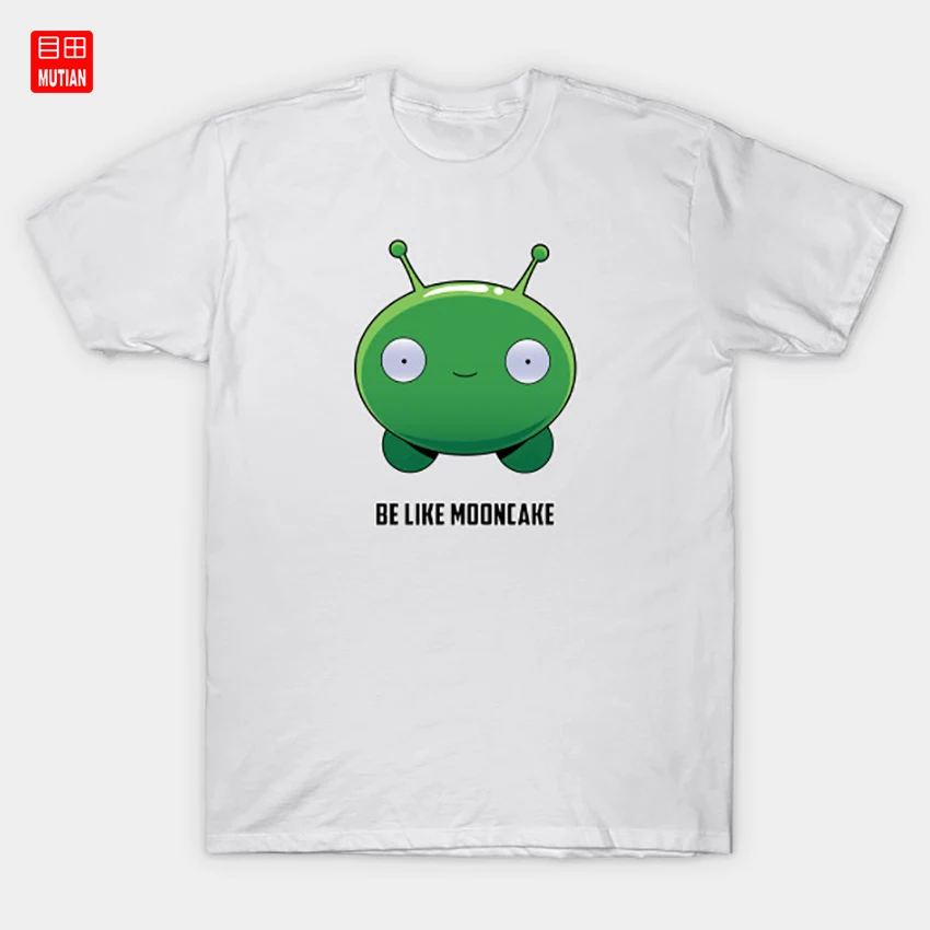 Футболка с надписью Be Like Mooncake Humor Galaxy Space Sci Fi Alien Aliens Olan Rogers Cool|Футболки| |